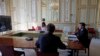 French President Emmanuel Macron, right, attends a videoconference with G20 leaders to discuss the coronavirus disease outbreak, at the Elysee Palace in Paris, Thursday, March 26, 2020. Leaders of the world's most powerful economies will convene…