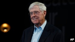 In this Saturday, June 29, 2019, file photograph, Charles Koch, chief executive officer of Koch Industries, is shown at The Broadmoor Resort in Colorado Springs, Colo.