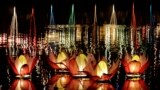 Lotus-shaped illuminated lanterns float during Vesak celebrations on Beira Lake in Colombo, Sri Lanka, to mark the birth, enlightenment and demise of Buddha.