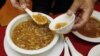 A bowl of shark fin soup is being served at a Chinese restaurant in San Francisco's Chinatown, California, February 14, 2011. 