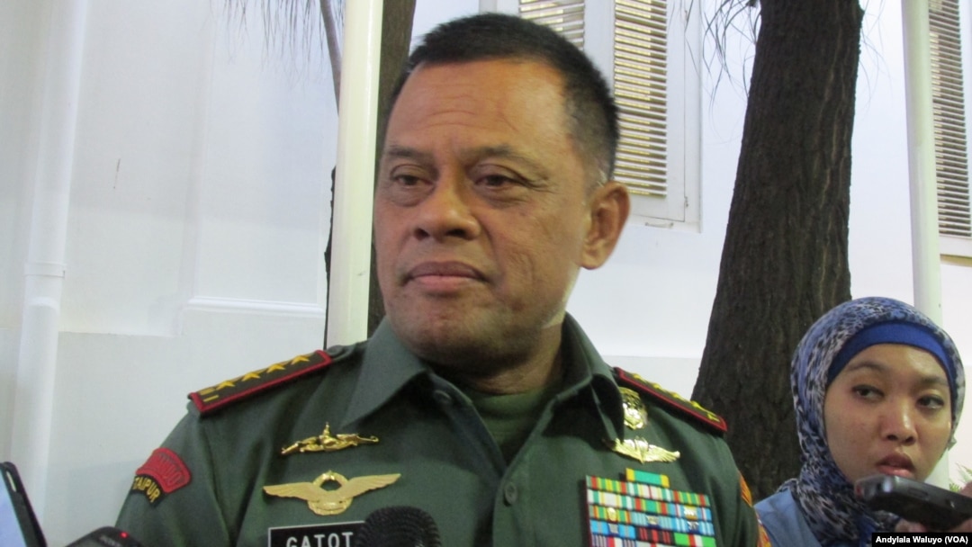 Panglima TNI, Jenderal Gatot Nurmantyo (foto: VOA/Andylala)