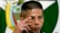 FILE - Colombian police officer John Frank Pinchao, who escaped after nine years of rebel captivity, attends a news conference in Bogota, May 22, 2007. 