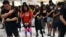 Biểu tình tại thương xá New Town Plaza ở Hong Kong, ngày 11/9/2019.