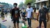 ادامه اعتراضات در میانمار؛ پلیس با خشونت سعی کرد مخالفان کودتا را متفرق کند