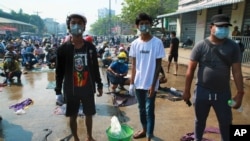 اعتراضات روز شنبه در یانگون، میانمار