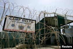 미군 관타나모 수용소 입구. (자료사진)