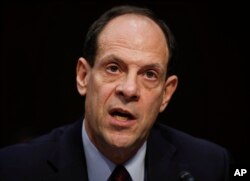 Glenn Fine, Acting Inspector General, U.S. Department Of Defense, testifies during a Senate Judiciary Committee hearing on Capitol Hill in Washington, Dec. 6, 2017.