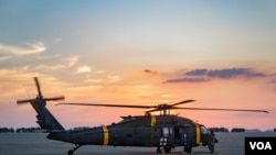 FILE - US soldiers land at Kunsan Air Base, Republic of Korea, as part of a joint emergency medical evacuation training, July 26, 2021. (US Air Force photo)
