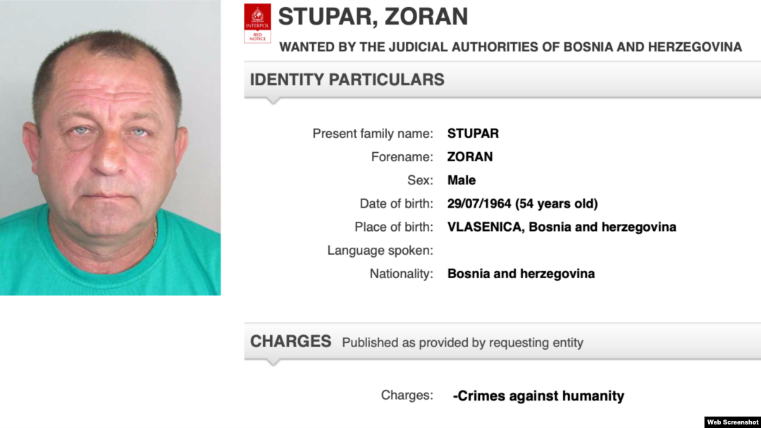 Interpol raspisao potjernicu za Zoranom Stuparom