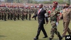 Pierre Nkurunziza, président du Burundi, lors de la célébration de l'indépendance de son pays, le 1 juillet 2015 (AP Photo/Berthier Mugiraneza)