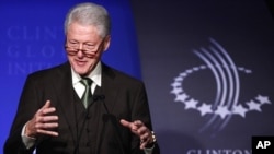 Former U.S. President Bill Clinton speaks during the Clinton Global Initiative in New York, September 19, 2011.