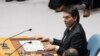 FILE - Israel's U.N. Ambassador Danny Danon speaks during a Security Council meet, June 1, 2018 at United Nations.