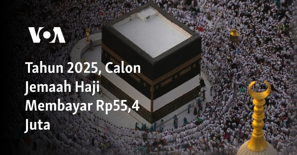 Tahun 2025, Calon Haji Bayar Rp55,4 Juta