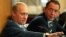 Михаил Лесин и Владимир Путин