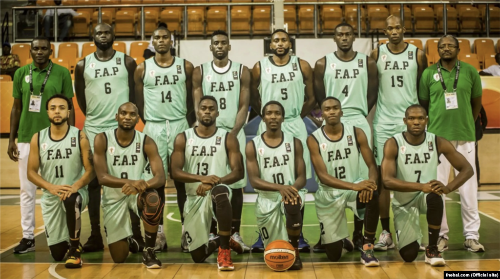 FAP dos Camarōes, equipa de basquetebol presente na BAL, em Kigali, Ruanda