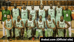 FAP dos Camarōes, equipa de basquetebol presente na BAL, em Kigali, Ruanda