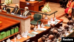 FILE - Zambian Parliament in Lusaka.