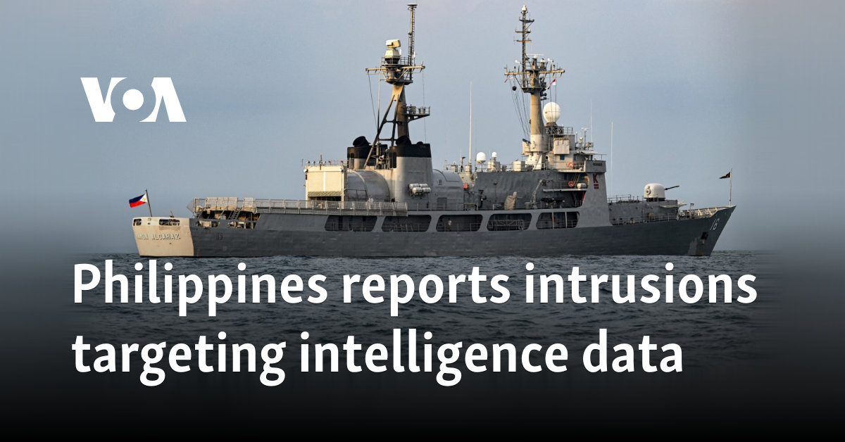 Philippines reports intrusions targeting intelligence data