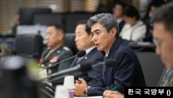 강신철 국방부 장관이 지난달 22일 전군주요지휘관회의를 주재하고 있다. (출처: 국방부)