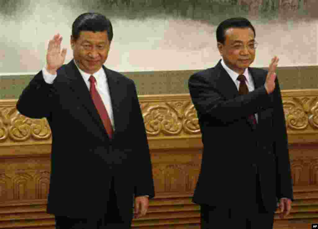 中國新一代領導人習近平、李克強