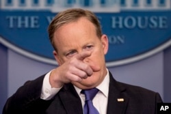 White House Press Secretary Sean Spicer calls on a member of the media during the daily press briefing at the White House in Washington, March 13, 2017.