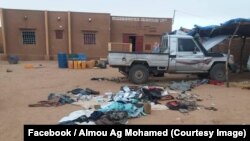 Véhicule fouillé par la force Barkhane à Ménaka, dans le nord-est du Mali, le 28 septembre 2018. (Facebook/ Almou Ag Mohamed)