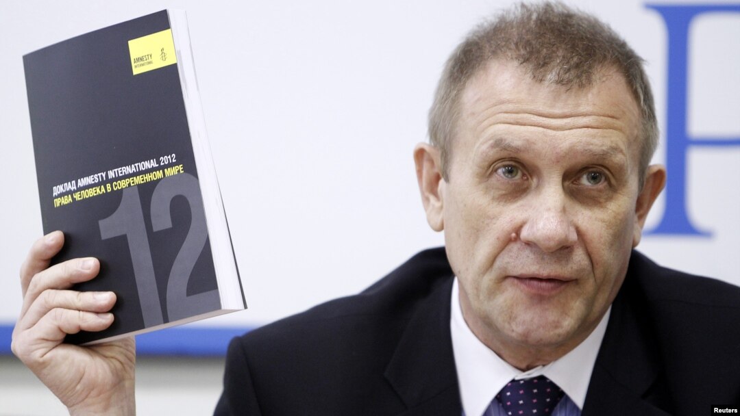 Sergei Nikitin, Direktur Amnesty Internasional Rusia mengatakan, polisi Rusia melakukan audit mendadak di kantor Amnesty di Moskow, Senin 25/3 (foto: dok).
