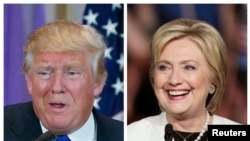 Kandidat Capres AS dari kiri: Donald Trump (Partai Republik) dan Hillary Clinton (partai Demokrat) (Foto: dok)