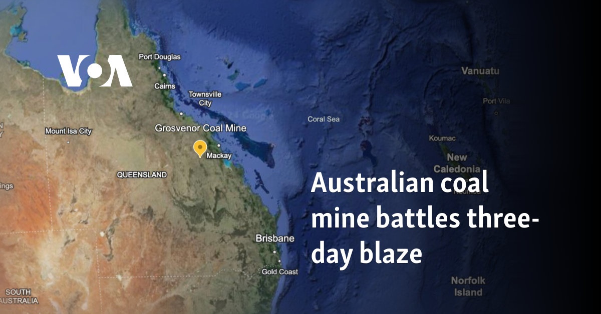 Australian coal mine battles three-day blaze