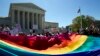 Thousands Rally Outside Supreme Court Hearing On Same-Sex Marriage