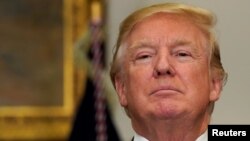 U.S. President Donald Trump attends an event to announce a Historically Black Colleges and Universities initiative at the White House in Washington, Feb. 27, 2018.