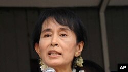 缅甸反对派领导人昂山素季(资料照)