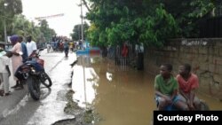 Foto kimontre deka inondasyon move tan te fè nan Fòlibète, Nòdès peyi Dayiti, 8 septanm 2017 (Foto: Jaudelet Junior Saint Vil, korespondan Lavwadlamerik.)