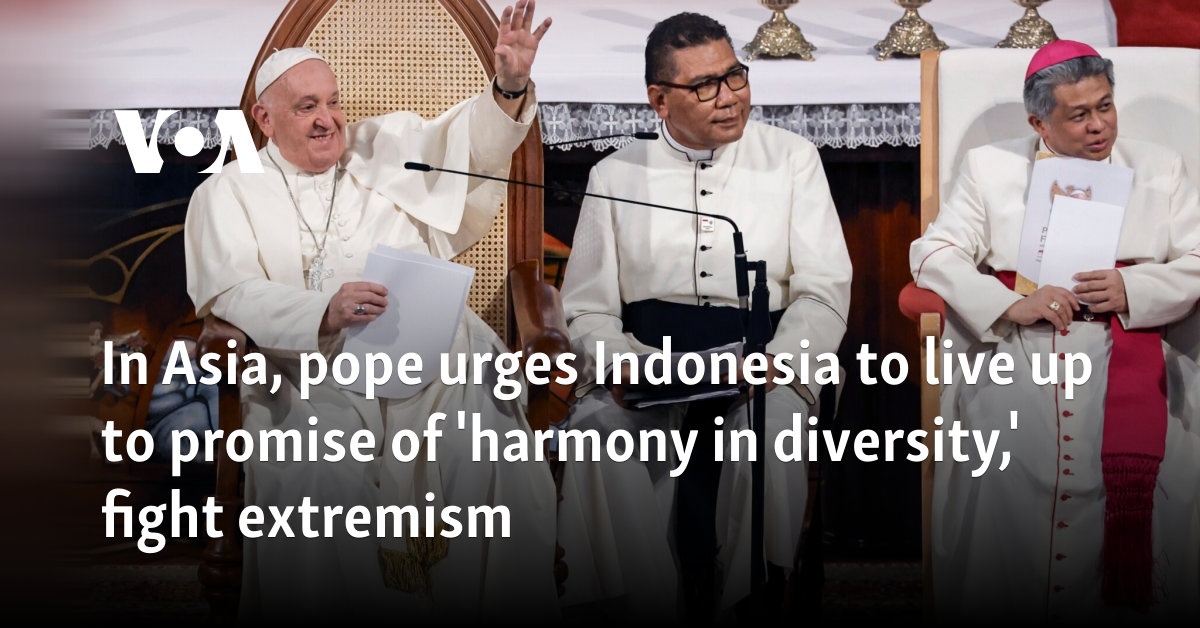 Pope Francis Promotes Peace During Indonesia Visit