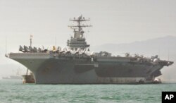 미국의 에이브러햄 링컨 USS 항공모함. (자료사진)