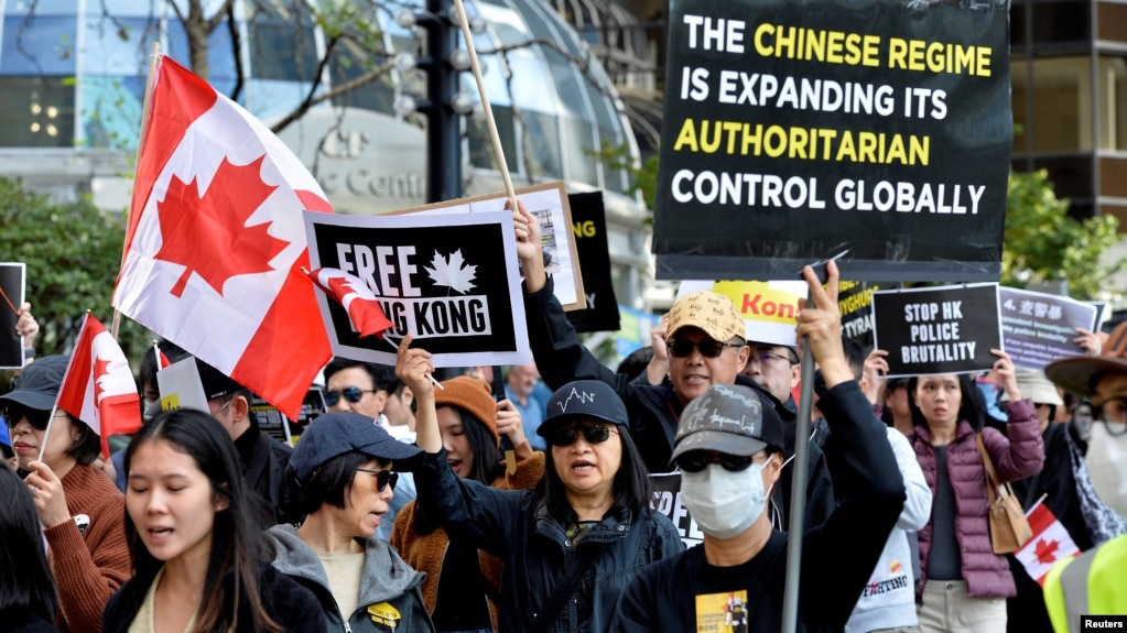 2019年9月加拿大温哥华市支持者声援香港反送中运动（路透社）