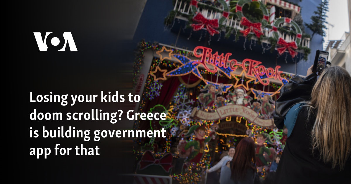 Losing your kids to doom scrolling? Greece is building government app for that