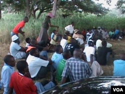 Some of the people who attended the People First meeting in Chinhoyi, Mashonaland West province. (Photo: By Arthur Chigoriwa)