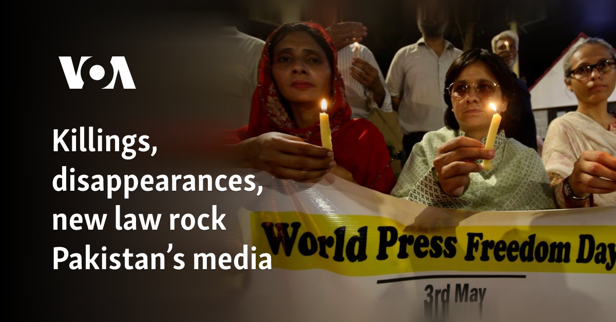 Killings, disappearances, new law rock Pakistan's media - Vimarsana News