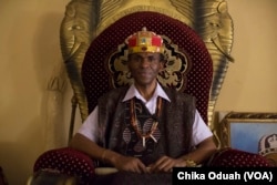 Christopher Ejiofor, a traditional king, known as an igwe, in his community in the southeastern state of Enugu. During the war, he served as the aide-de-camp to Chukwuemeka Oujwku, a military office and the leader of Republic of Biafra.