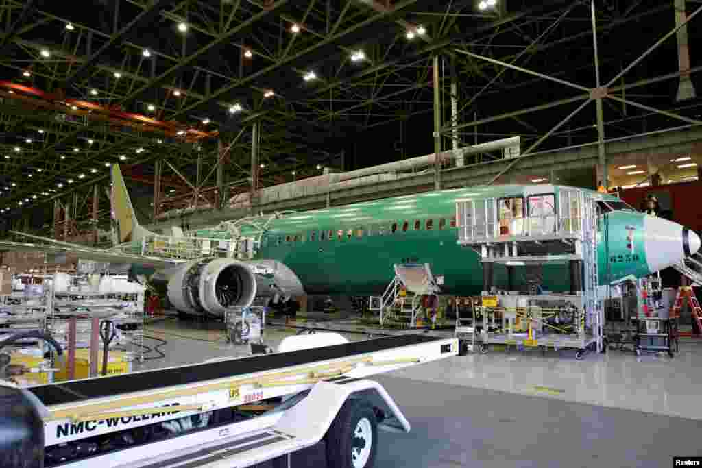ساخت و ساز هواپیما جدید بوئینگ:&nbsp;هواپیما &nbsp;737 MAX-9، ایالت واشنگتن در آمریکا. 