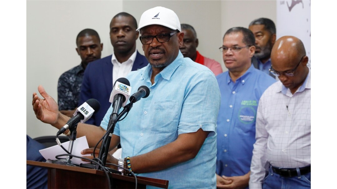 PM Bahamas, Hubert Minnis di Nassau, Bahamas, 3 September 2019. (REUTERS/Marco Bello