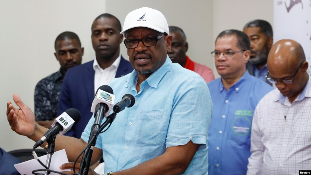 PM Bahamas, Hubert Minnis di Nassau, Bahamas, 3 September 2019. (REUTERS/Marco Bello)