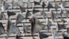 Shark fins dry near a traditional fish market in Tanjung Luar, Lombok Island, West Nusa Tenggara, on Feb. 21, 2025.