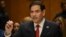 Marco Rubio testifies before a Senate Foreign Relations Committee hearing on his nomination to be Secretary of State in Washington, DC, on January 15, 2025.