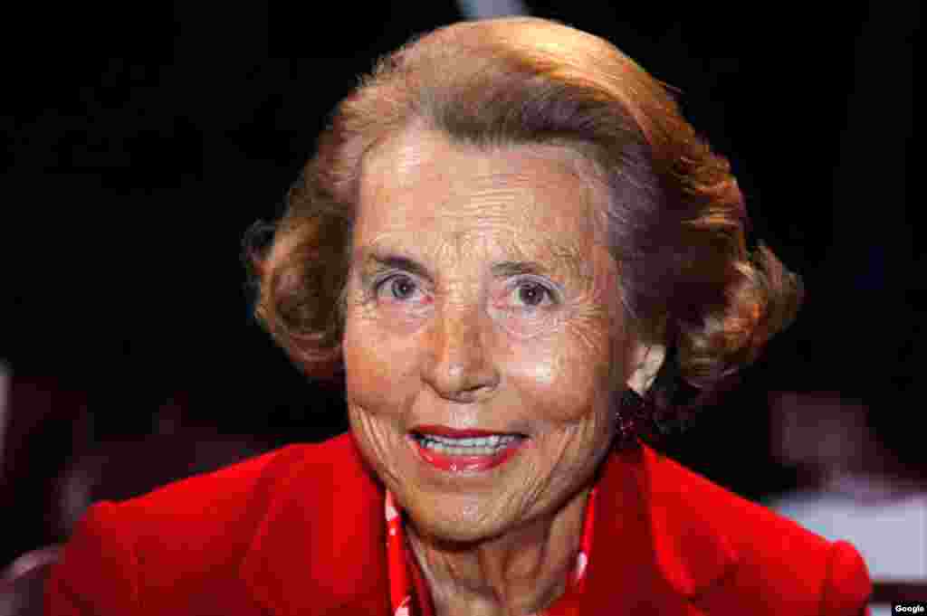 #10 - Liliane Bettencourt, pela L&#39;Oreal. $40.1 Mil Milhões.