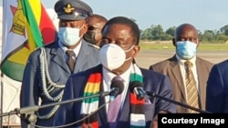 Umongameli Emmerson Mnangagwa.