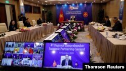Acara KTT ASEAN yang diadakan tahun lalu, 15 November 2020 di Hanoi, Vietnam (foto: ilustrasi).