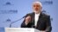 Iran's Foreign Minister Mohammad Javad Zarif speaks during the annual Munich Security Conference in Munich, Germany, Feb. 17, 2019. 