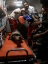 Palestinian medics evacuate wounded children during an Israeli bombardment of the Gaza Strip by ambulance to a hospital in Rafah early May 4, 2024.